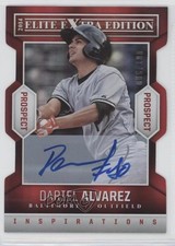 2014 Elite Extra Edition Inspirations Die-Cut Signatures Dariel Alvarez Auto 1p5