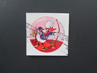 Vintage Reyauca Venezuela Walt Disney Album Sticker/Card #44 Donald Duck