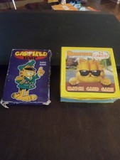 Two GARFIELD CARD GAMES WITH BOXES