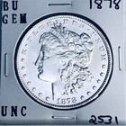 1878 BU GEM MORGAN SILVER DOLLAR UNC MS+++ U.S. MINT RARE COIN 2531 — photo 1