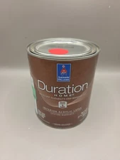 1 Qt Sherwin Williams Duration Interior Semi-Gloss Color Real Red