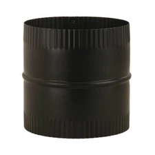 Imperial BM0049 Stove Pipe Starter Joint, Black, 24 Gauge, 8 x 8 In. - Quantity