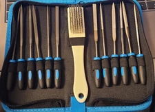 13Pcs Metal Needle File Set Premium Small File Set with 6 Diamond File 6 Steel