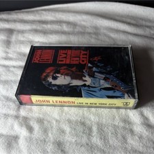Vintage John Lennon Cassette Album Live in New York City Music Cassette Tape
