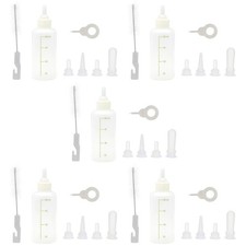 5 Count Pet Feeding Bottle Kit Reusable Kitten Bottles Milk Feeder