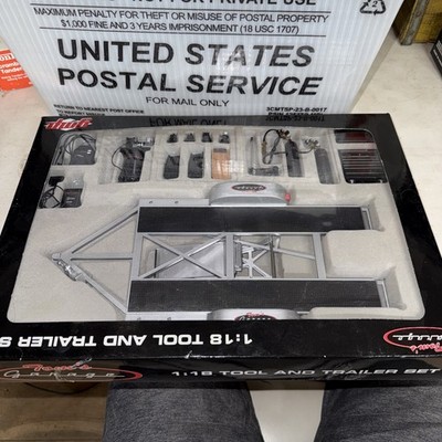 GMP 1:18 diecast Tool and Trailer Set, Tom's Garage, New, READ ...