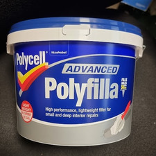 Polycell Advanced Polyfilla Filler Ready Mixed large Tub 4000ml 4ltr light weigh