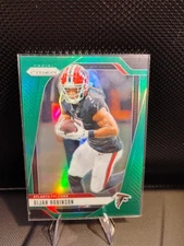 2024 Panini Prizm Bijan Robinson #11 Green Prizm Atlanta Falcons