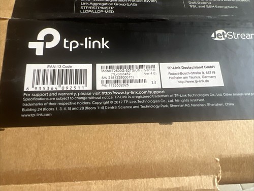 TP-link JetStream T2600G-52TS (TL-SG3452 ) L2 Switch - managed 48 Port New - Photo 4/6