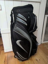 Nike Golf Cart Bag 14-Way Divider Black Grey with Rain Cover