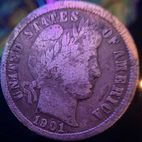1901-O Barber Dime — photo from the most recent tracked eBay sale