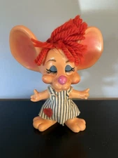 1970 Roy Des of Fla Topo Gigio Hillbilly Girl Ed Sullivan Mouse Piggy Bank VTG