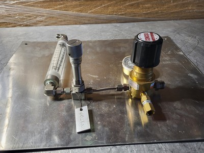 Blue-White F-400 Acryllic Flow Meter Assembly w/ Pressure Gauge
