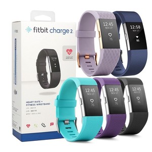 Bracelet double Fitbit Charge 2 (bleu foncé blanc