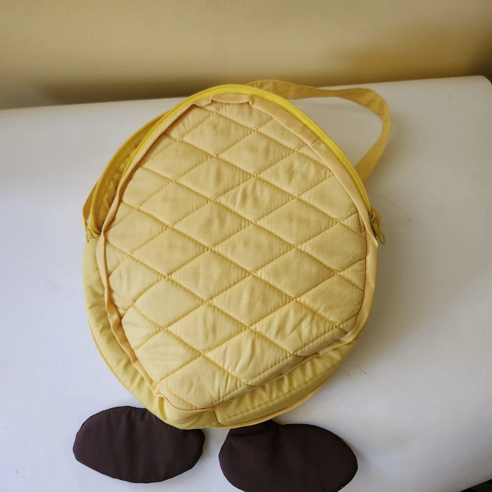 Mochila escolar para niños M&Ms amarilla buen estado usada bolsa de viaje para jugar Foto 3 de 4