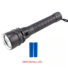80000 LM Diving Torchlight Scuba Torch Light Underwater 50m Diving Flashlight US