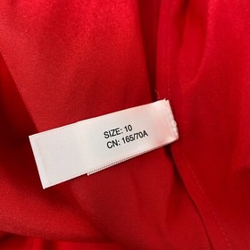 Agent Provocateur Arlette Red Silk Shorts UK10 Medium NWT $135