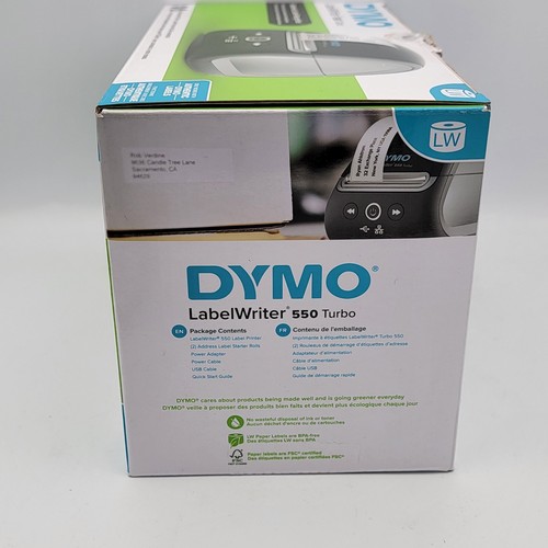 DYMO LabelWriter 550 Turbo Label Printer 2112553 USB or LAN Network Connectivity - Picture 2 of 16