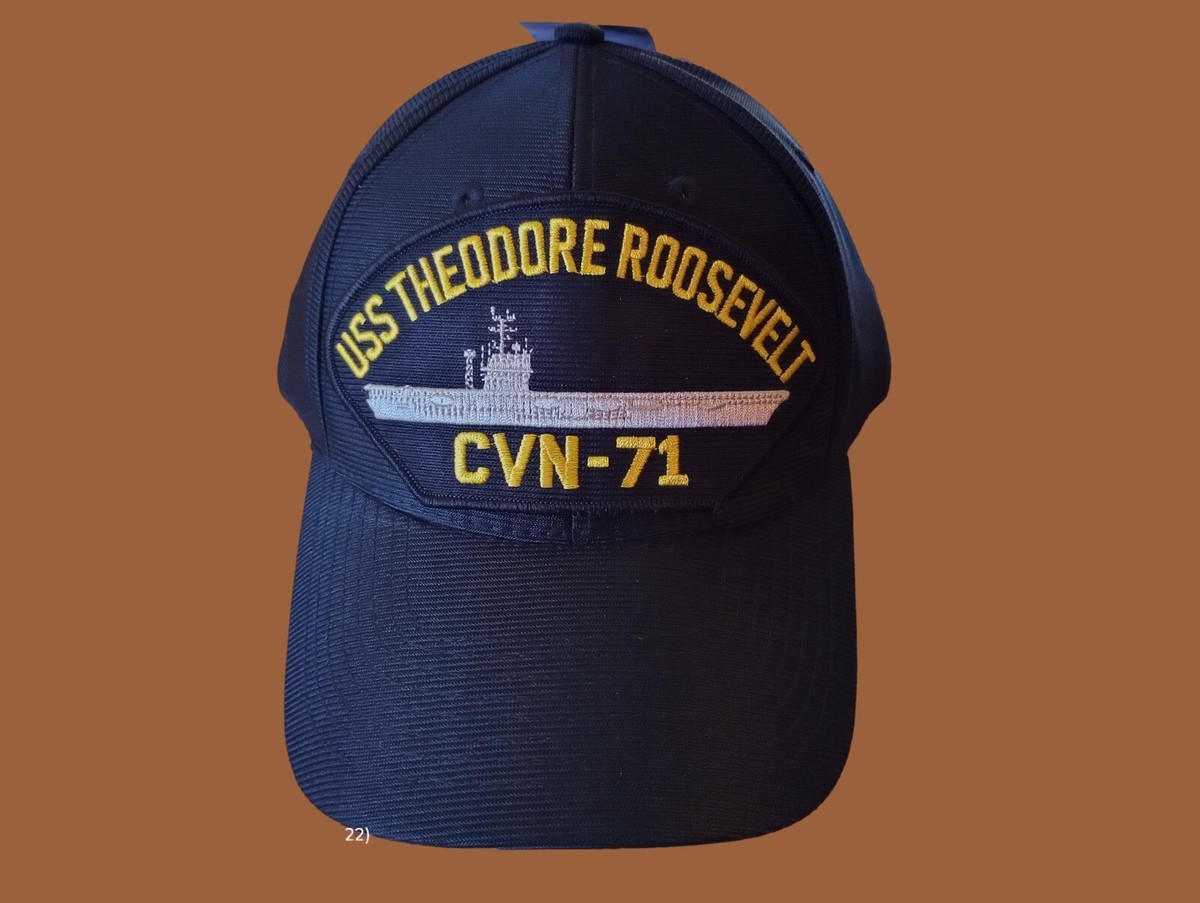 USS THEODORE ROOSEVELT CVN 71 NAVY SHIP HAT U.S MILITARY OFFICIAL
