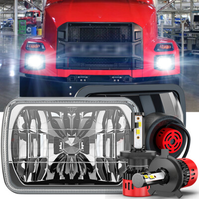 Fit Mack RD SFA MS300P CH600 CS200P 7X6'' LED Headlight Hi/Lo Beam H6054/H6014
