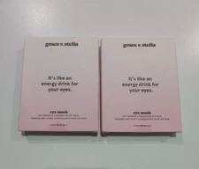 Grace & Stella EYE MASK Collagen Boosting 6 PAIRS x 2 BOXES (12 TOTAL) Exp 3/26