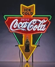 20"x16" Coca Cola Ice Cold Drink Neon Sign Lamp Light With HD Vivid Printing LY