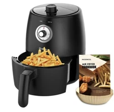 MOOSOO Mini Air Fryer A Compact 2-Quart with Adjustable Temperature Time Control