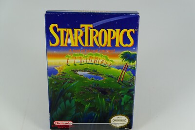 Star Tropics (Nintendo NES, 2000) Complete w/ Original Box, Manual No Letter CIB