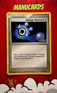 Pokemon Card Energy Removal 2 82/115 Reverse Holo EX Unseen Forces 2005 ENG NM
