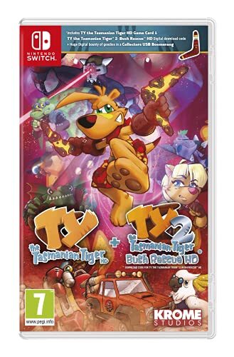 TY the Tasmanian Tiger HD 1 & 2  Bundle (Switch) (New)