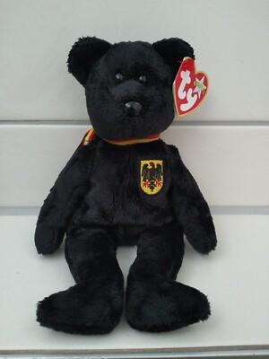 * Original Ty Beanie Baby Freiherr von Schwarz , Teddy  mit Tag, Zustand Top