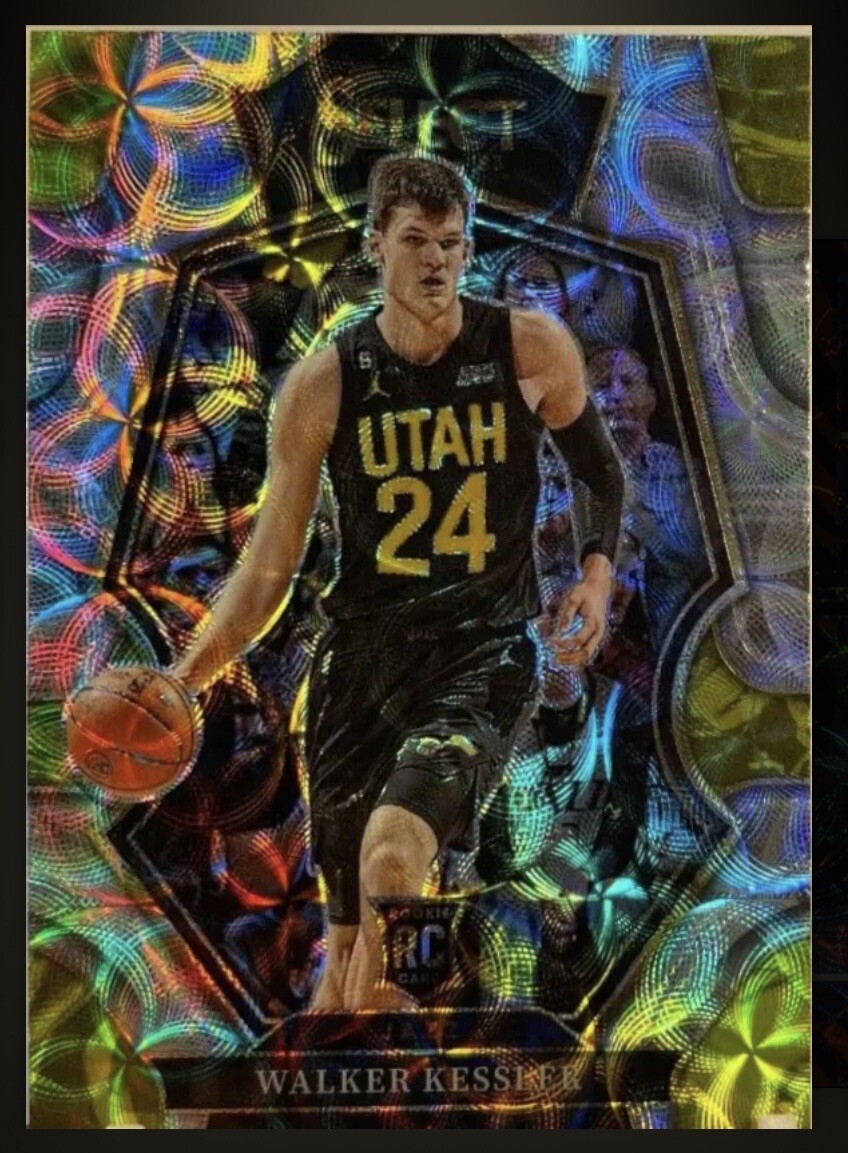 Walker Kessler 2022-23 Panini Select Rookie #187 Premier Level Scope RC Jazz