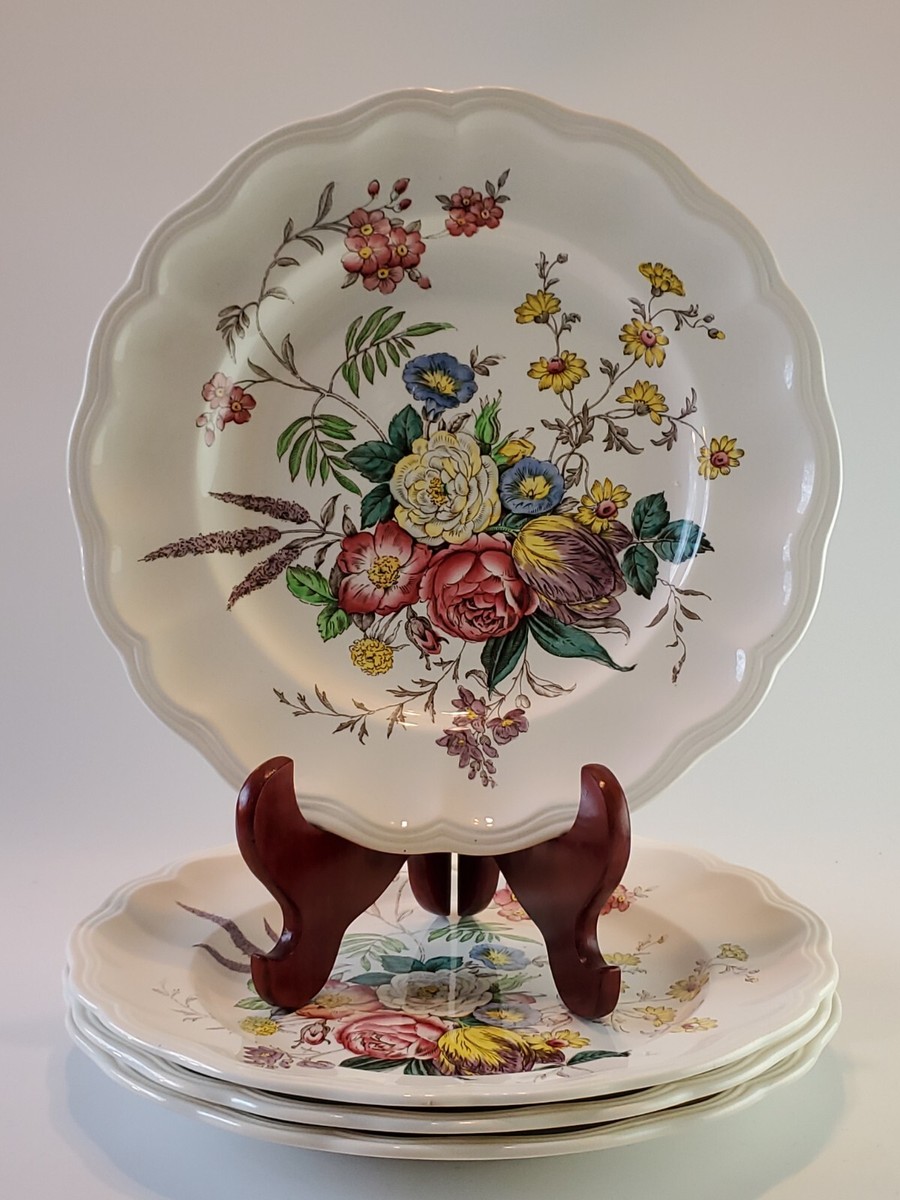 Copeland Spode Great Britain Gainsborough Dinner Plates Set of EUC