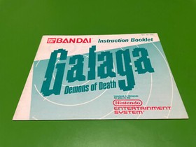 Galaga Nintendo NES Manual Instruction Booklet