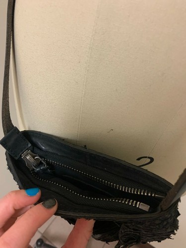 1500$ DAMIR DOMA LEATHER MINI CROSS BODY BAG BLACK - Picture 3 of 7