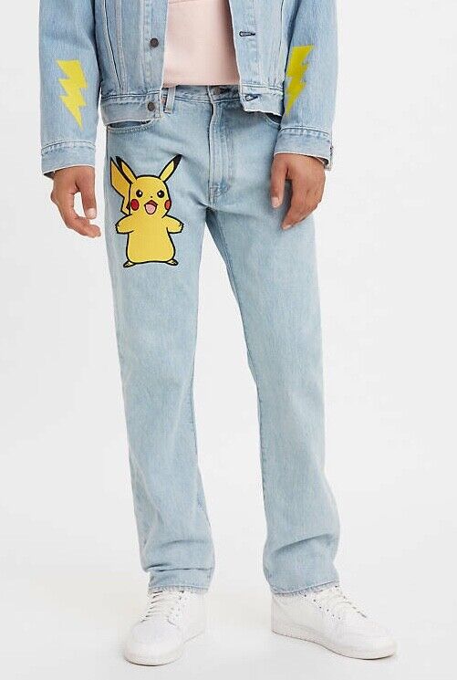 Levi's x Pokemon 551 Z AUTHENTIC STRAIGHT Jeans Denim Light Levi's x Pokemon 551 Z AUTHENTIC STRAIGHT Jeans Denim Light