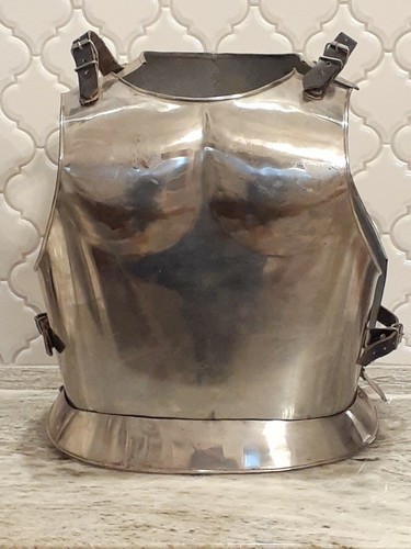 Vintage Steel MEDIEVAL REPRODUCTION BREASTPLATE ARMOR Costume Fantasy Piece