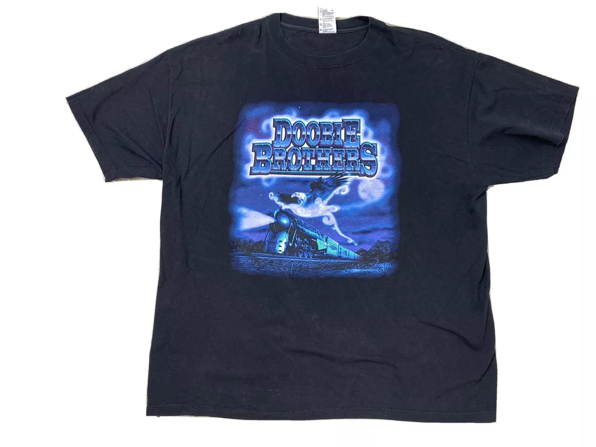 Vintage Doobie Brothers On Tour 1999 Into The Millennium Black T Shirt Size XXL