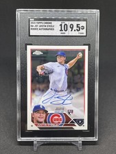 2023 Topps Chrome #RA-JST Justin Steele RC Auto - SGC Graded 9.5