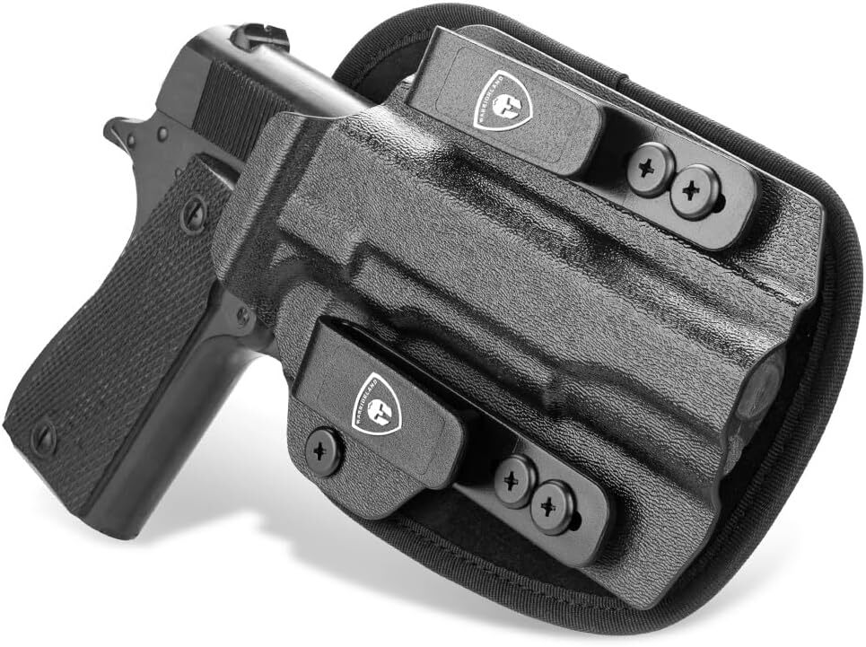 IWB Hybrid Kydex&Nylon Gun Holster for Colt 1911 Holster,Fits 1911 5''No Rail RH