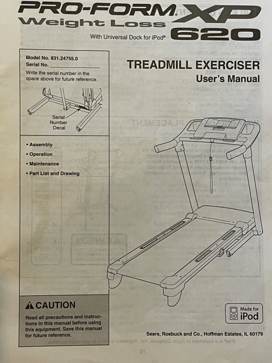 Treadmill Belt Proform XP Weight Loss 620 Treadmill Walking Belt