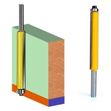 1pcs 2" Extra Long Flush Trim Router Bit 1/4" Shank Carbide Woodworking Tool NEW