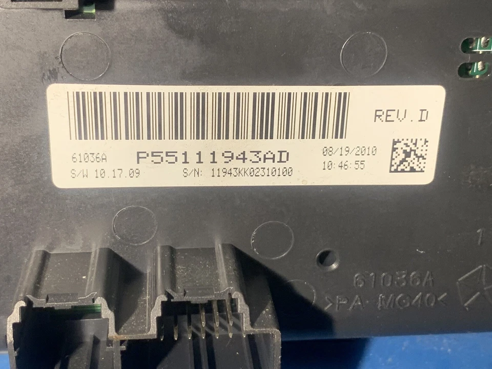 2010 - 2012 JEEP LIBERTY DODGE NITRO AQUECEDOR AC CONTROLE CLIMÁTICO 55111943AD - Imagem 3 de 3