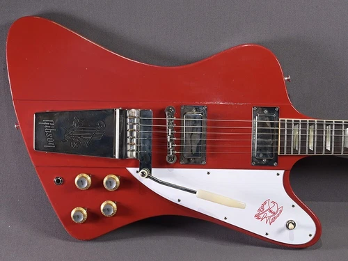 Gibson Firebird V 1963 Maestro Cardinal Red Light Aged
