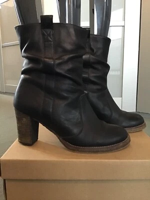 Lederstiefel Gianni Gregori Gr. 40; schwarz - neuwertig! - Bild 1 von 4