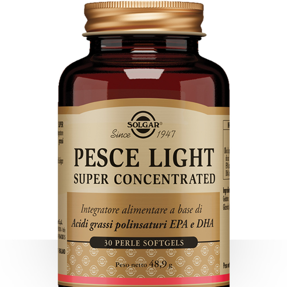 Solgar Pesce Light Super Concentrato 30 Perle - Omega 3 Alta Qualità