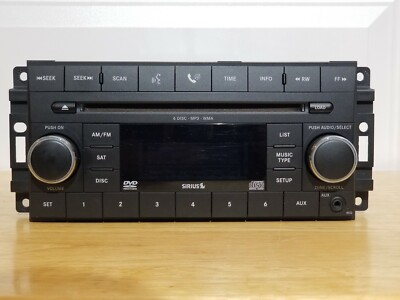 Chrysler Jeep Dodge OEM Radio Stereo AUX MP3 DVD 6 Disc Changer CD Satellite REQ