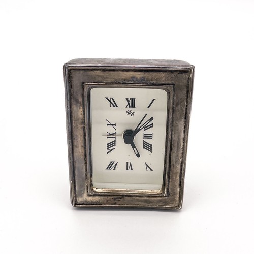 Vintage GL Tischwecker Wecker Alarm Clock Rahmenoptik mechanisch Handaufzug UR2 - Picture 4 of 12