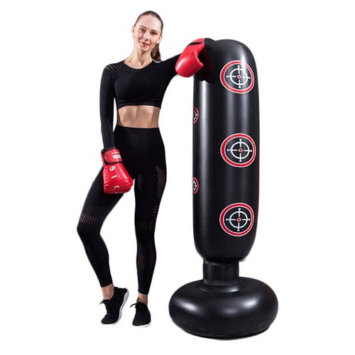 neu WANGQI Punchingsäcke,1.6m Aufblasbarer Standboxsack Freistehender Boxsack De - Bild 10 von 10