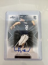 2021 LOGAN PLASENCIA PERFECT GAME AUTO BLACK PARALLEL ROOKIE #34/50  NEW  LOOK